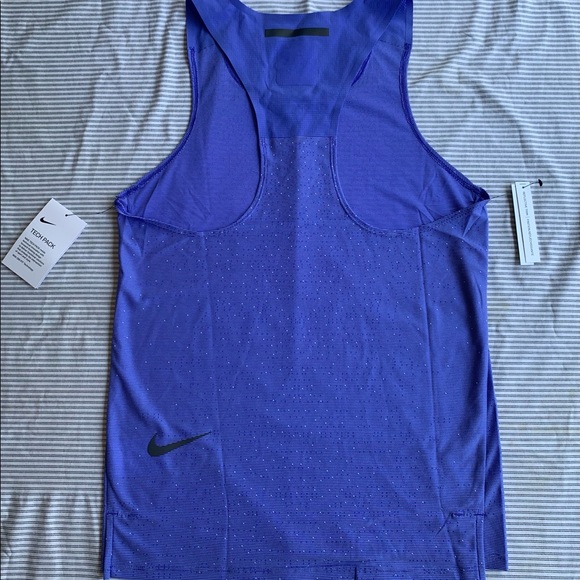 Nike Mens Tech Pack Running Racer Back Tank Top - Picture 2 of 7